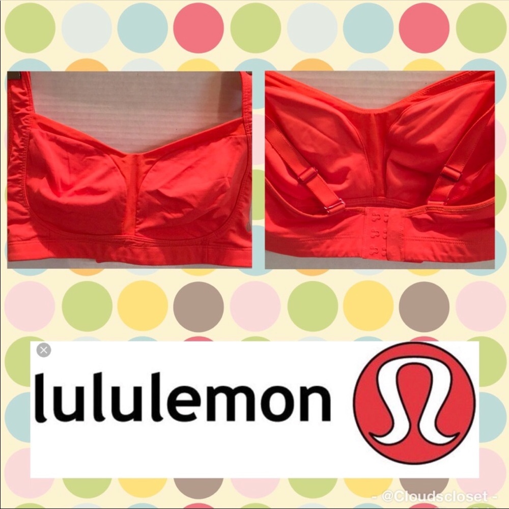 Lululemon Red Tata Tamer sports bra